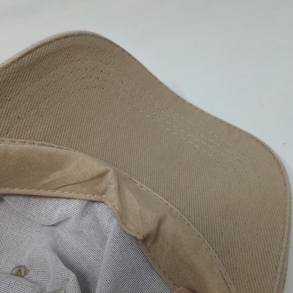 Jordan Strapback Hat Tan 58cm Solid Adjustable Vent Holes 6 Panel Cotton - Picture 3 of 8